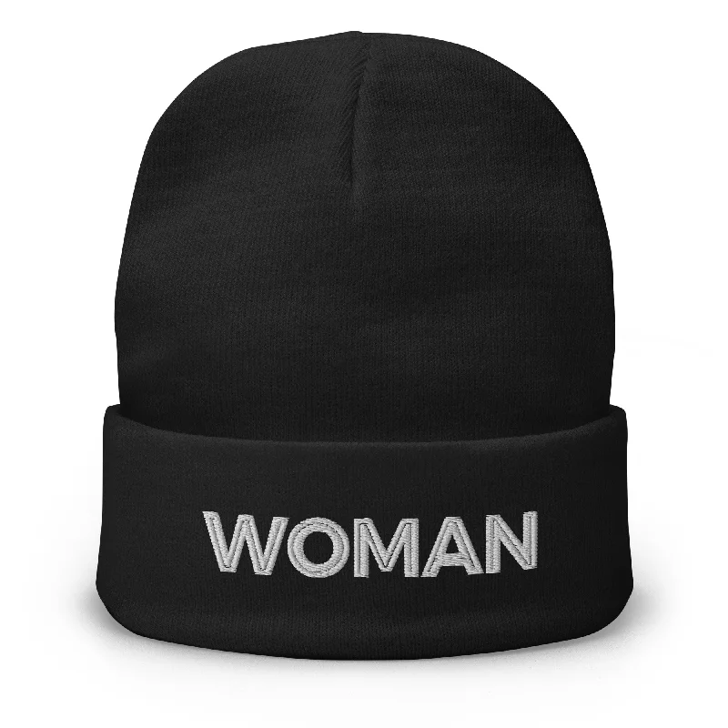 "Woman" | Embroidered Beanie