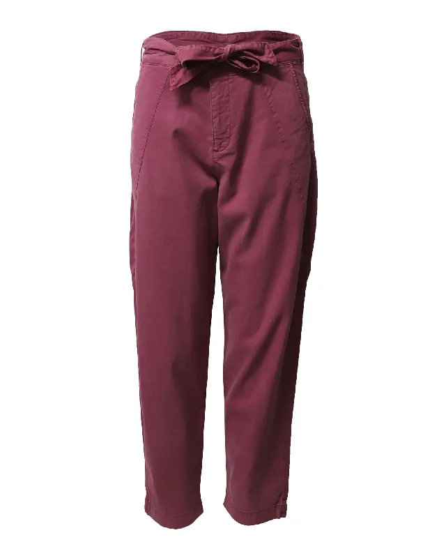 Ba&sh Parker Fluid Pants in Pink Lyocell