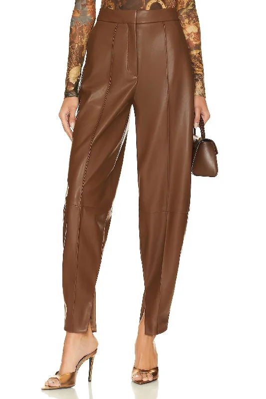 Illio Pant In Chocolate