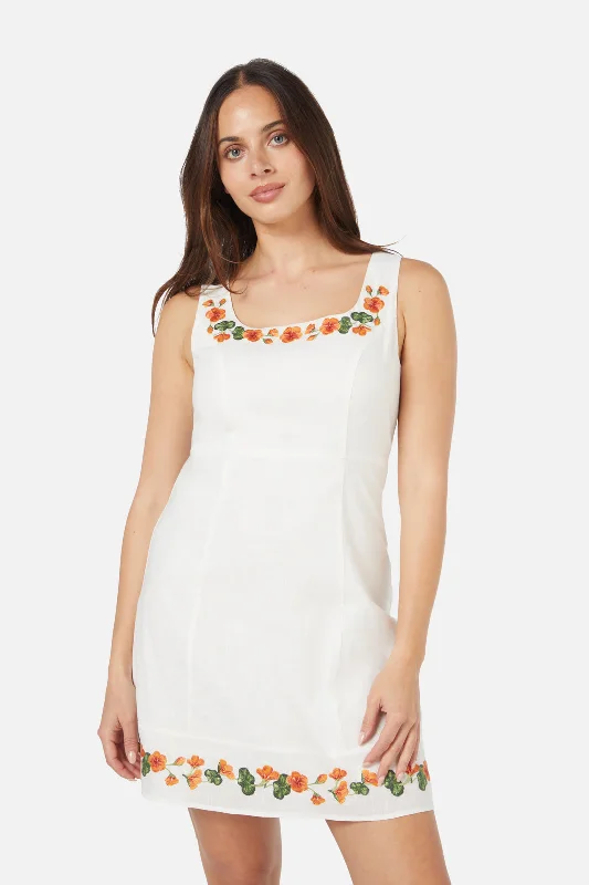 Nasturtium Embroidered Dress