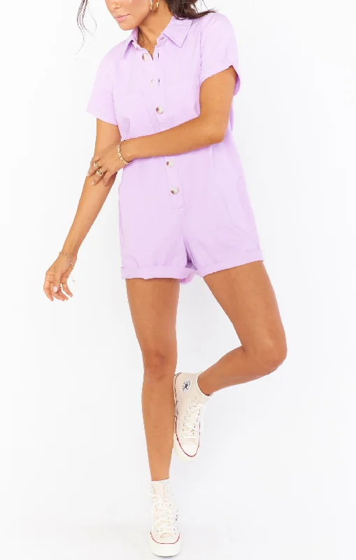 Range Romper ~ Bright Lilac