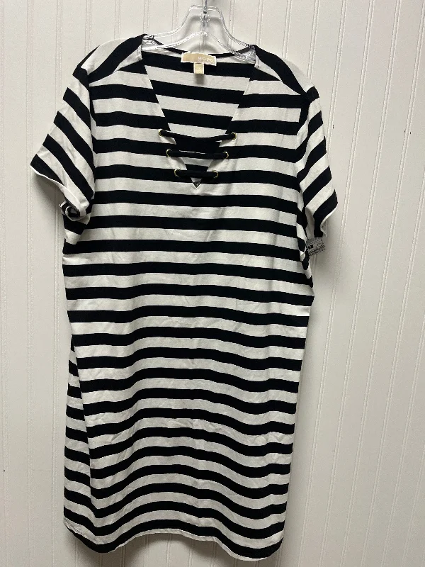 Dress Casual Short By Michael By Michael Kors In Striped Pattern, Size: 2x